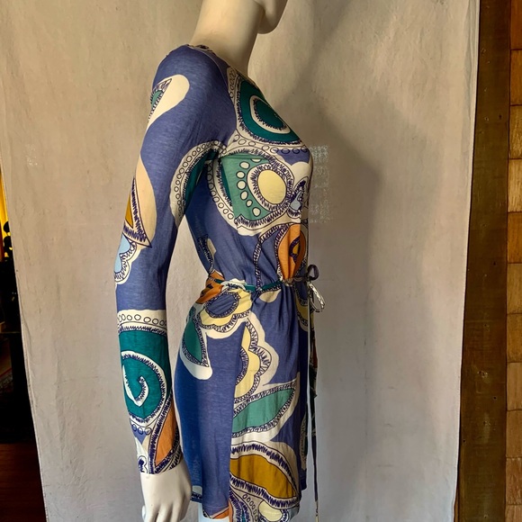 FRENCH CONNECTION SIXTIES MESH LONG SLEEVE DRESS - Picture 3 of 12